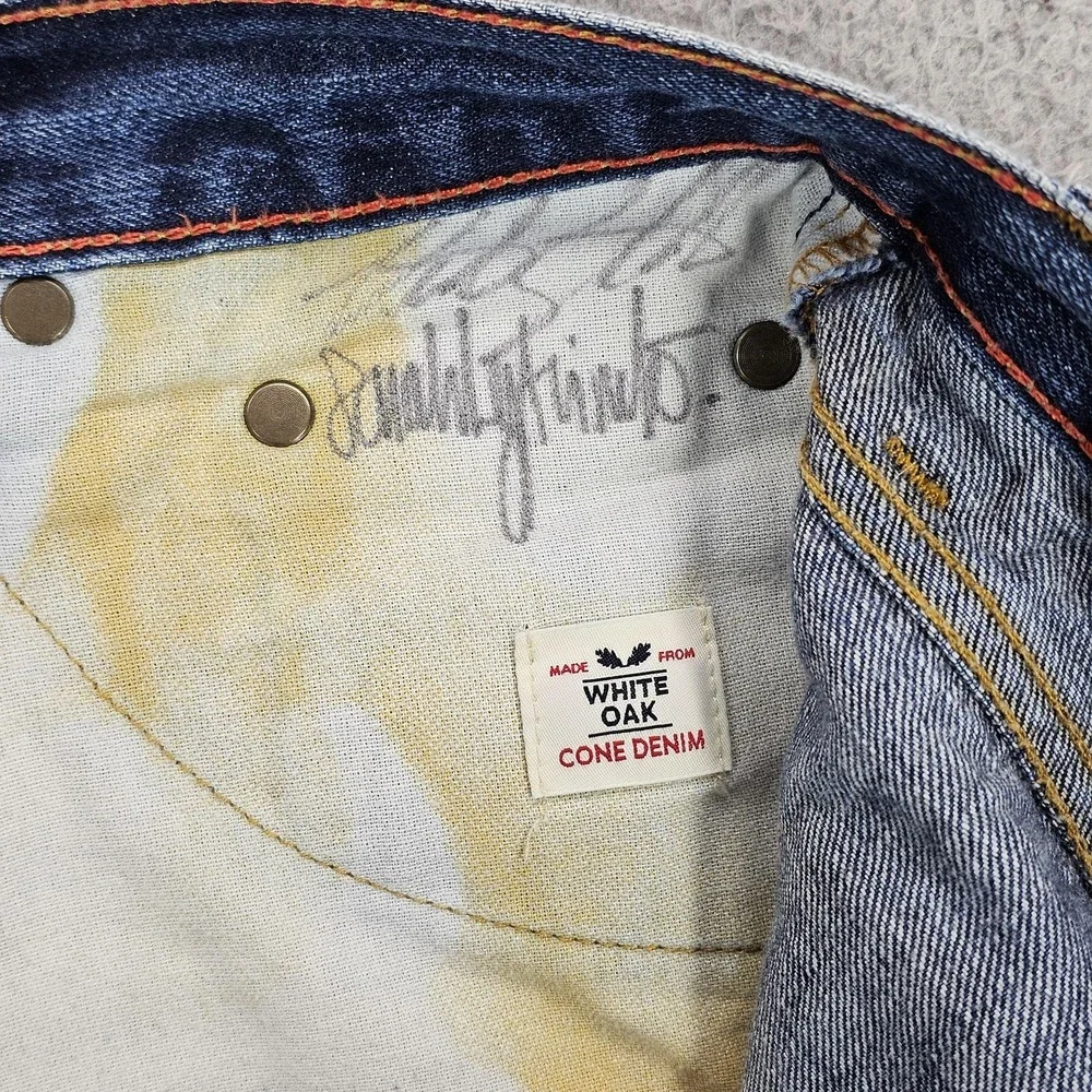 Raleigh Denim‎ Jeans Mens 31x32 Blue Selvedge White Oak Cone Denim Button Fly